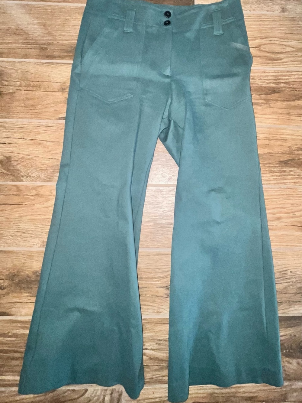 Maeve The Naomi Ponte Wide-Leg Flare pants